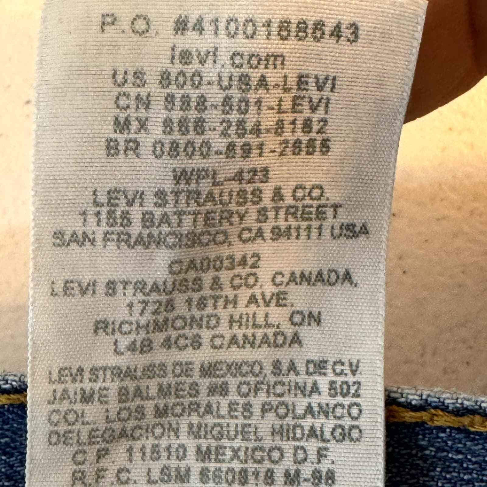 Levi's 527 Men's Jeans 36x30 Blue Denim Bootcut Mid Rise 100% Cotton - Thumbnail 14