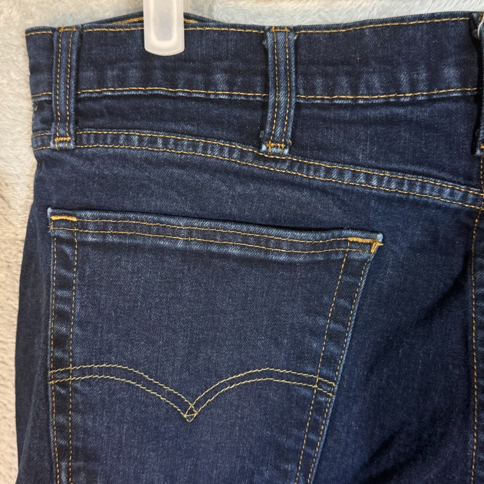 Levi's 514 Men's Jeans 38x32 Blue Denim Straight Fit Mid Rise 100% Cotton - Thumbnail 9