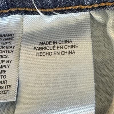 Lucky Brand 410 Athletic Slim Jeans Mens 36x30 Blue Medium Wash Whiskered Denim - Thumbnail 8