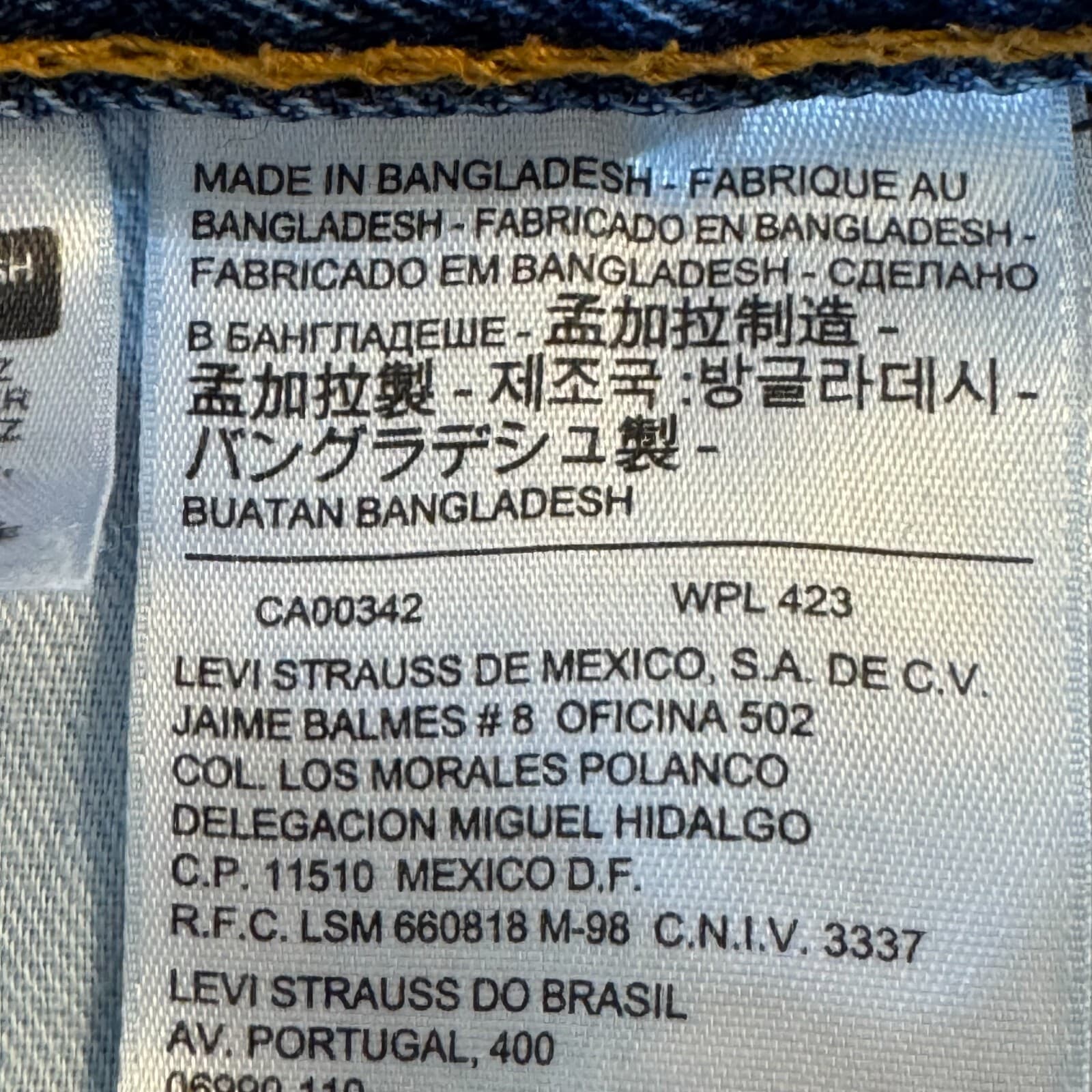 Levi's 550 Men's Jeans 40x32 Blue Denim Relaxed Fit Mid-Rise Straight Leg - Thumbnail 13