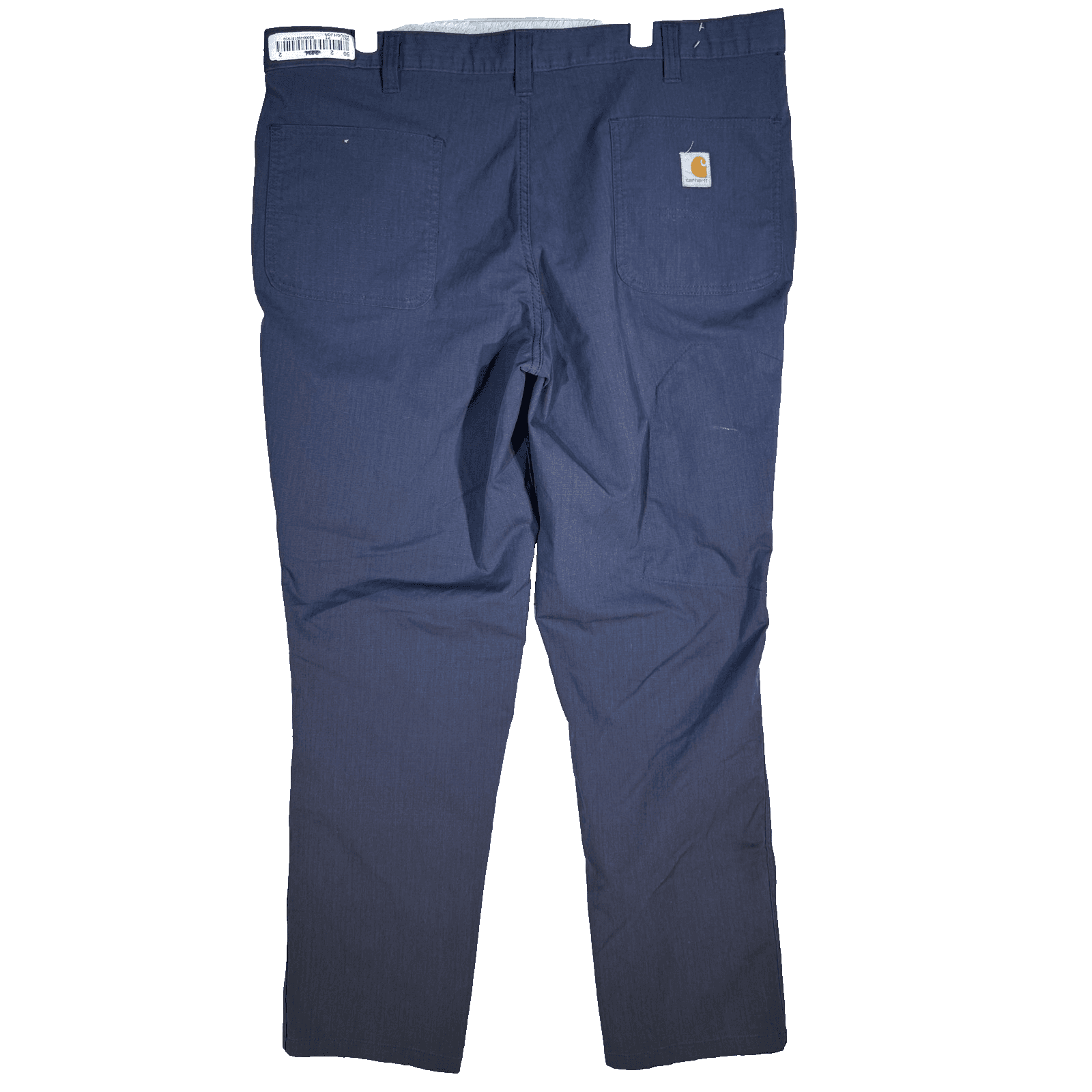 Carhartt Pants Mens 39x31 Navy Blue Ripstop Utility Relaxed Fit Zip Pocket Work - Thumbnail 2