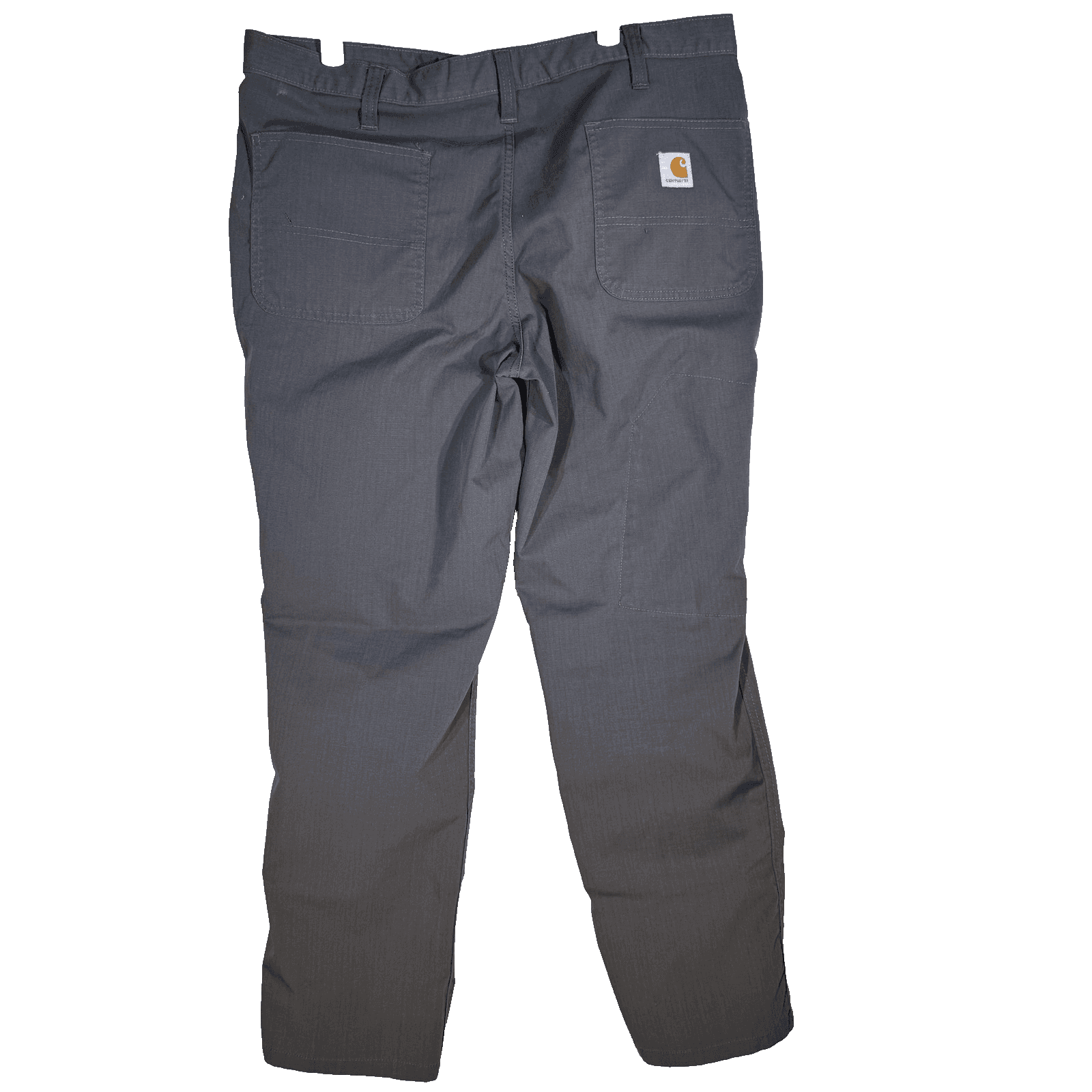 Carhartt Pants Mens 36x30 Gray Ripstop Relaxed Fit Work Zip Pocket Distressed - Thumbnail 2