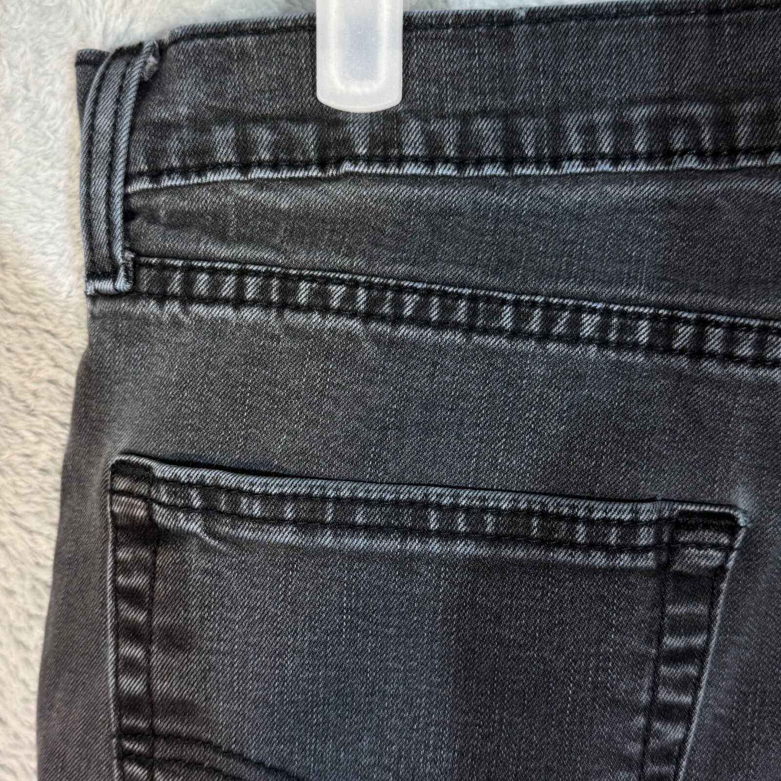 Levi's 512 Men's Jeans 34x30 Black Denim Stretch Slim Tapered Fit - Thumbnail 6