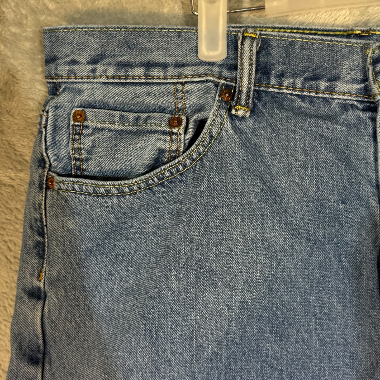 Levi's 550 Men's Jeans 40x32 Blue Denim Relaxed Fit Mid-Rise Straight Leg - Thumbnail 3