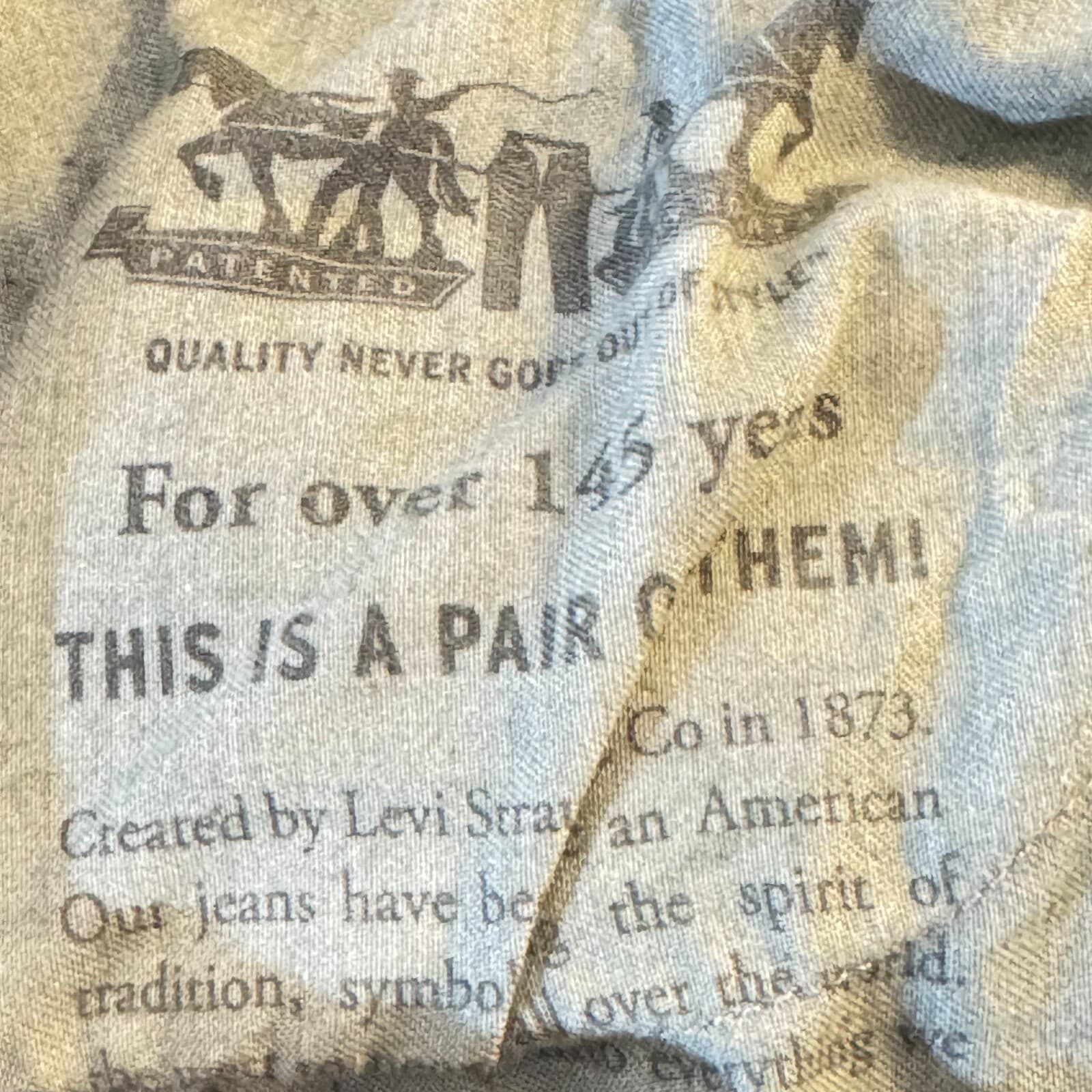 Levi's 559 Men's Jeans 36x34 Blue Denim Relaxed Fit High-Rise Straight Leg - Thumbnail 11