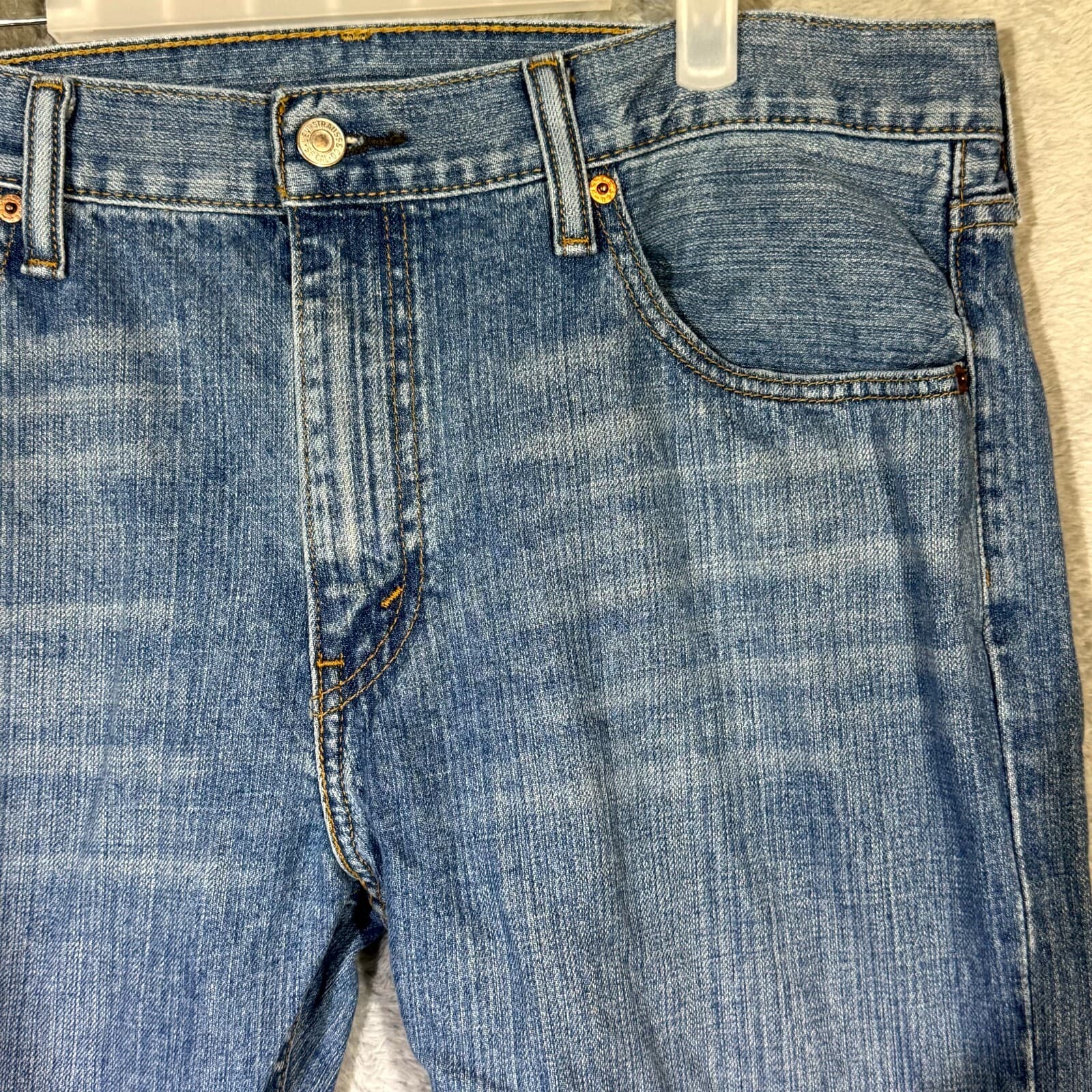 Levi's 527 Men's Jeans 36x30 Blue Denim Bootcut Mid Rise 100% Cotton - Thumbnail 4