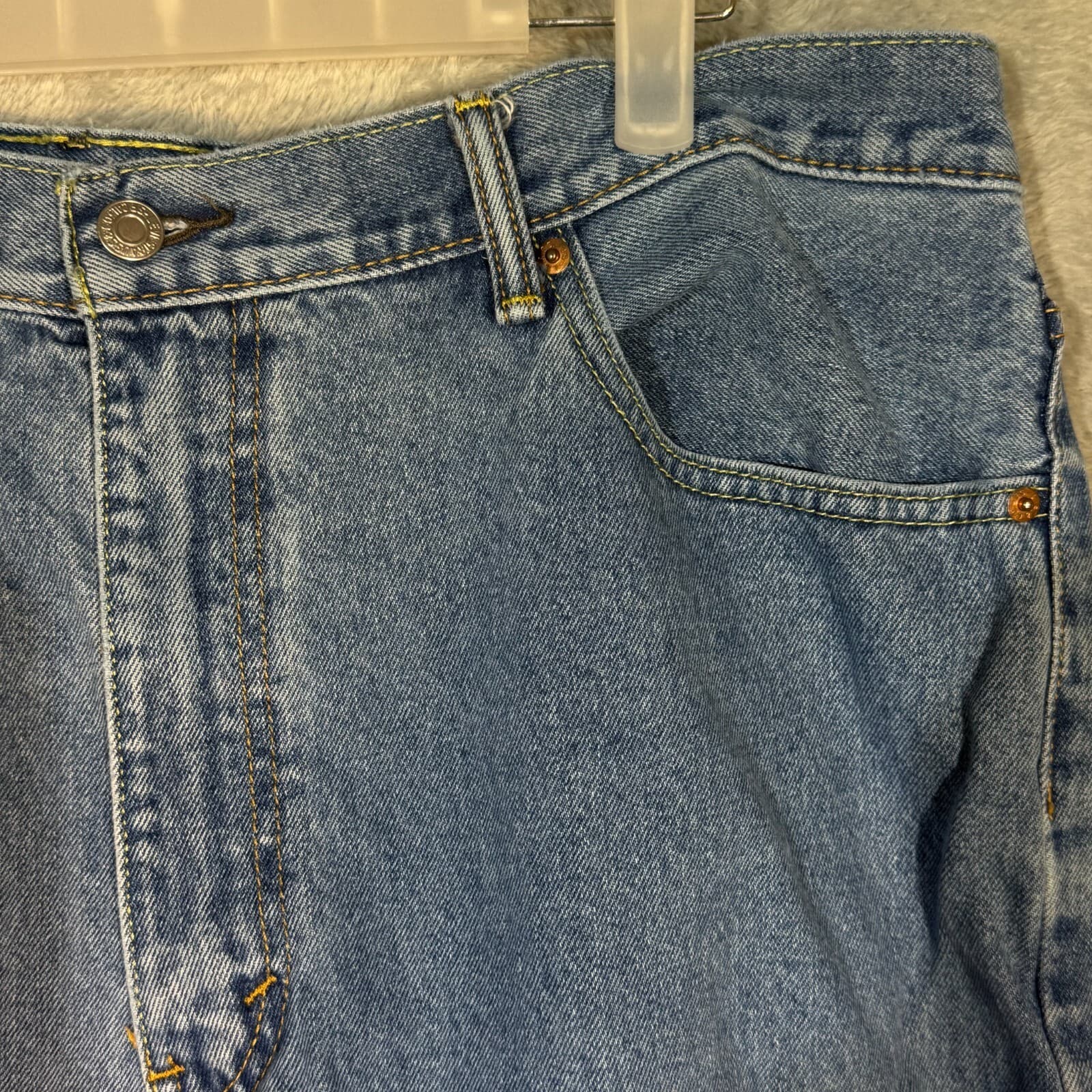 Levi's 550 Men's Jeans 40x32 Blue Denim Relaxed Fit Mid-Rise Straight Leg - Thumbnail 4