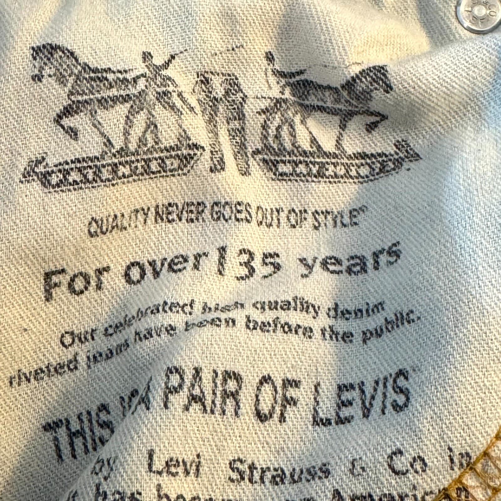 Levi's 527 Men's Jeans 36x30 Blue Denim Bootcut Mid Rise 100% Cotton - Thumbnail 9