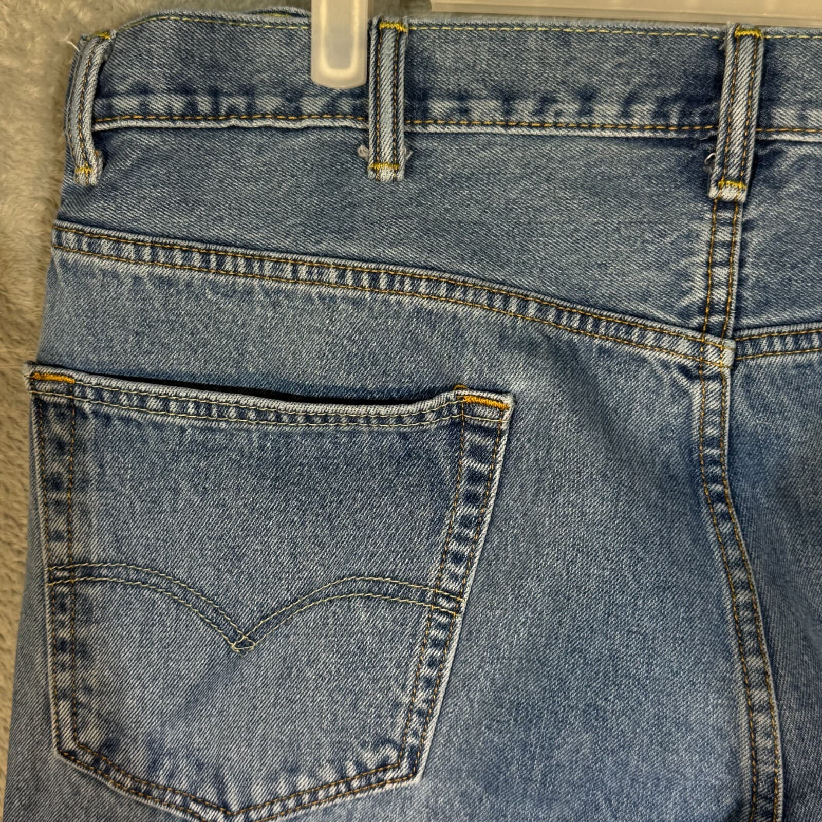 Levi's 550 Men's Jeans 40x32 Blue Denim Relaxed Fit Mid-Rise Straight Leg - Thumbnail 6