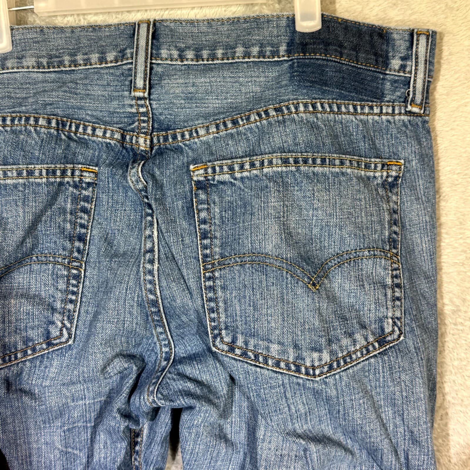 Levi's 527 Men's Jeans 36x30 Blue Denim Bootcut Mid Rise 100% Cotton - Thumbnail 7