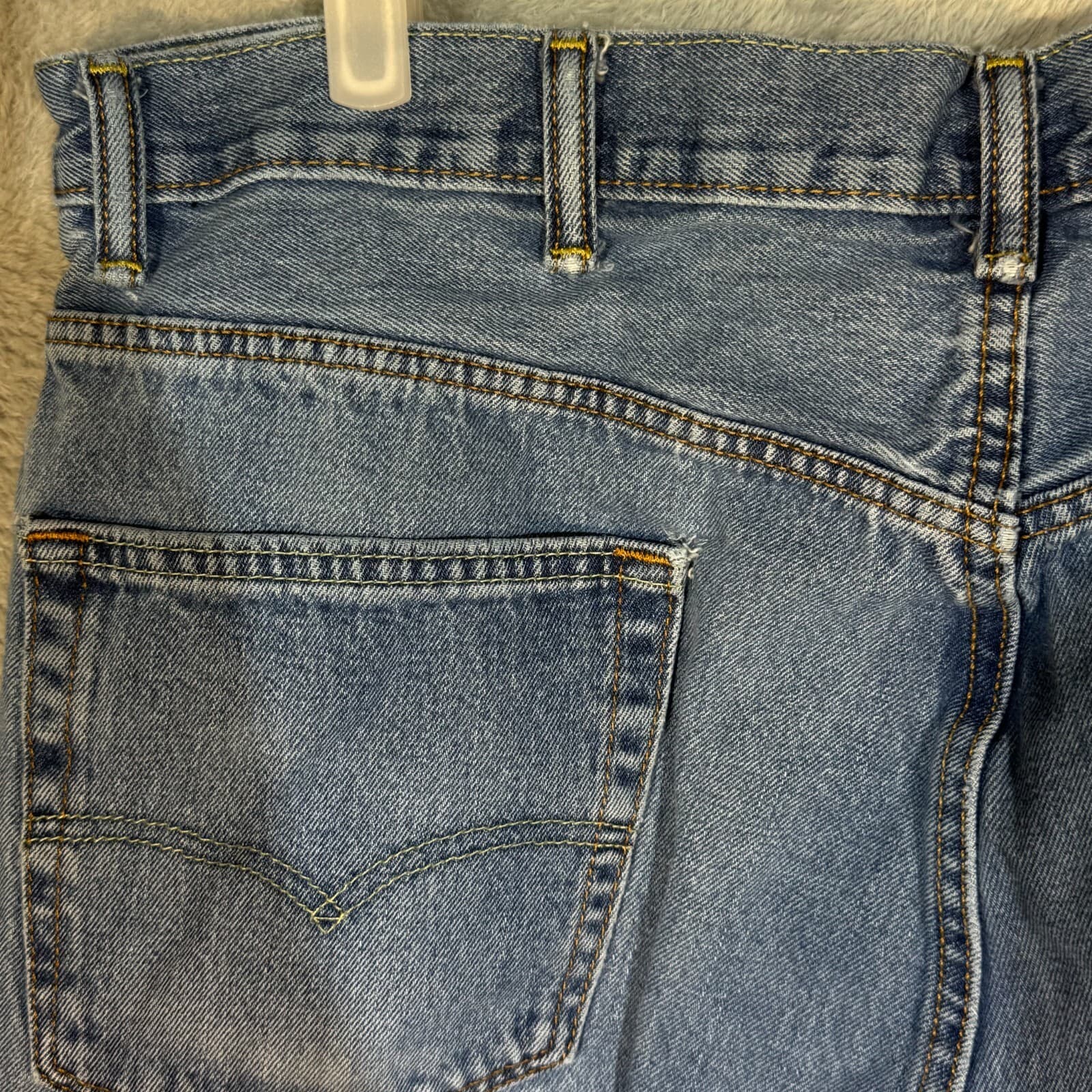 Levi's 550 Men's Jeans 40x32 Blue Denim Relaxed Fit Mid-Rise Straight Leg - Thumbnail 7