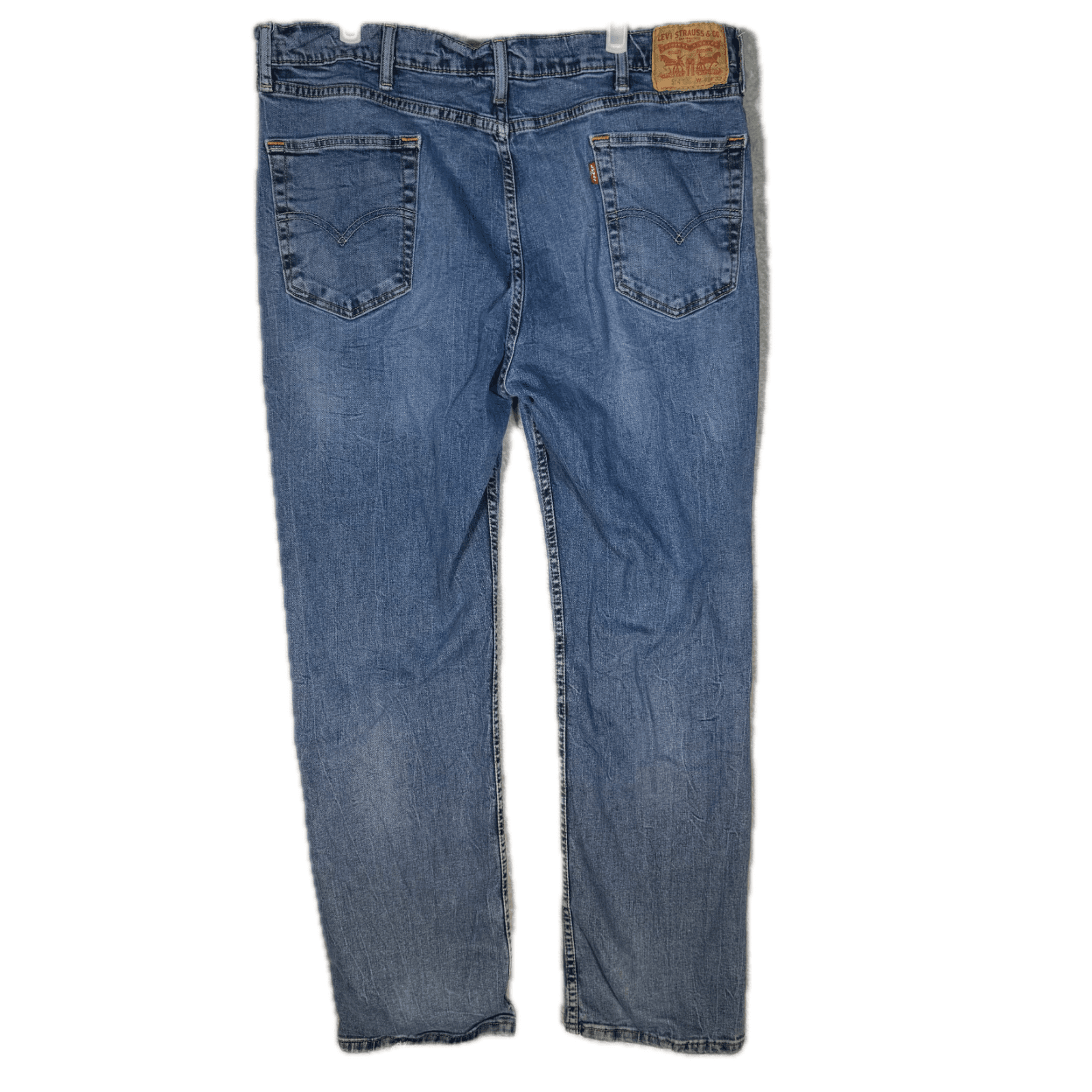 Levi's 514 Men's Jeans 42x32 Blue Denim Straight Fit Mid Rise - Thumbnail 2