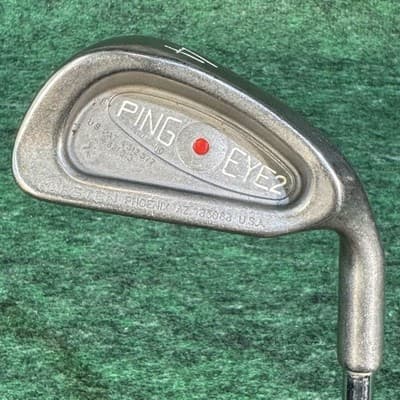 Vintage Ping Eye 2 Red Dot 4 Iron Right Handed ZZ Lite Steel Shaft Golf Club - Image 1