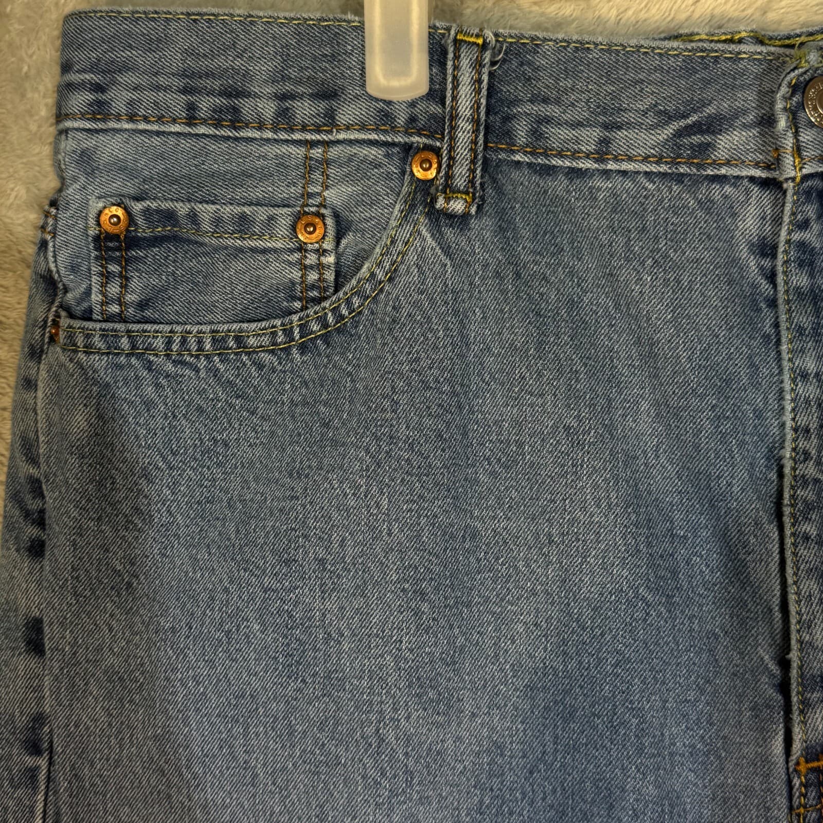 Levi's 550 Men's Jeans 40x32 Blue Denim Relaxed Fit Mid-Rise Straight Leg - Thumbnail 4