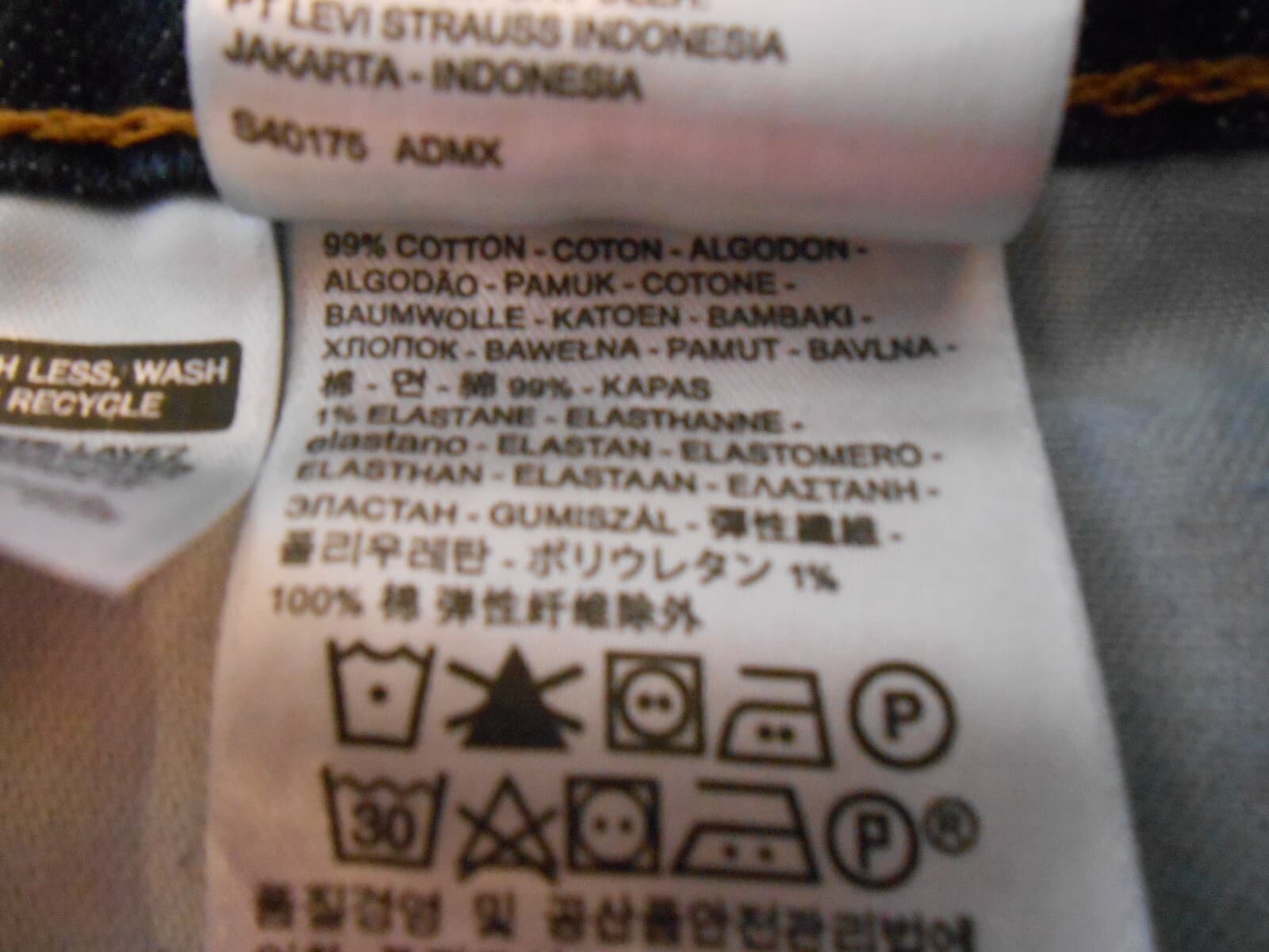 Levi's 541 Men's Jeans 38x30 Dark Wash Blue Denim Athletic Fit Stretch - Thumbnail 15