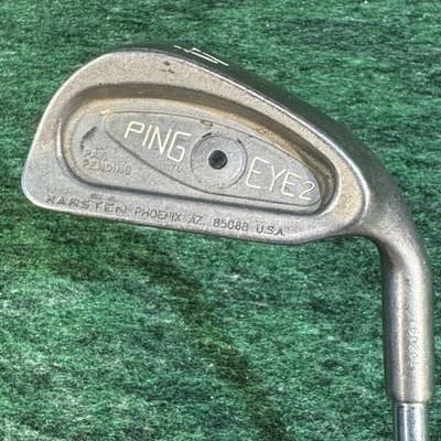 Vintage Ping Eye 2 Iron Set 4-W Steel Shaft Golf Pride Grips Mens RH Black Dot - Thumbnail 6