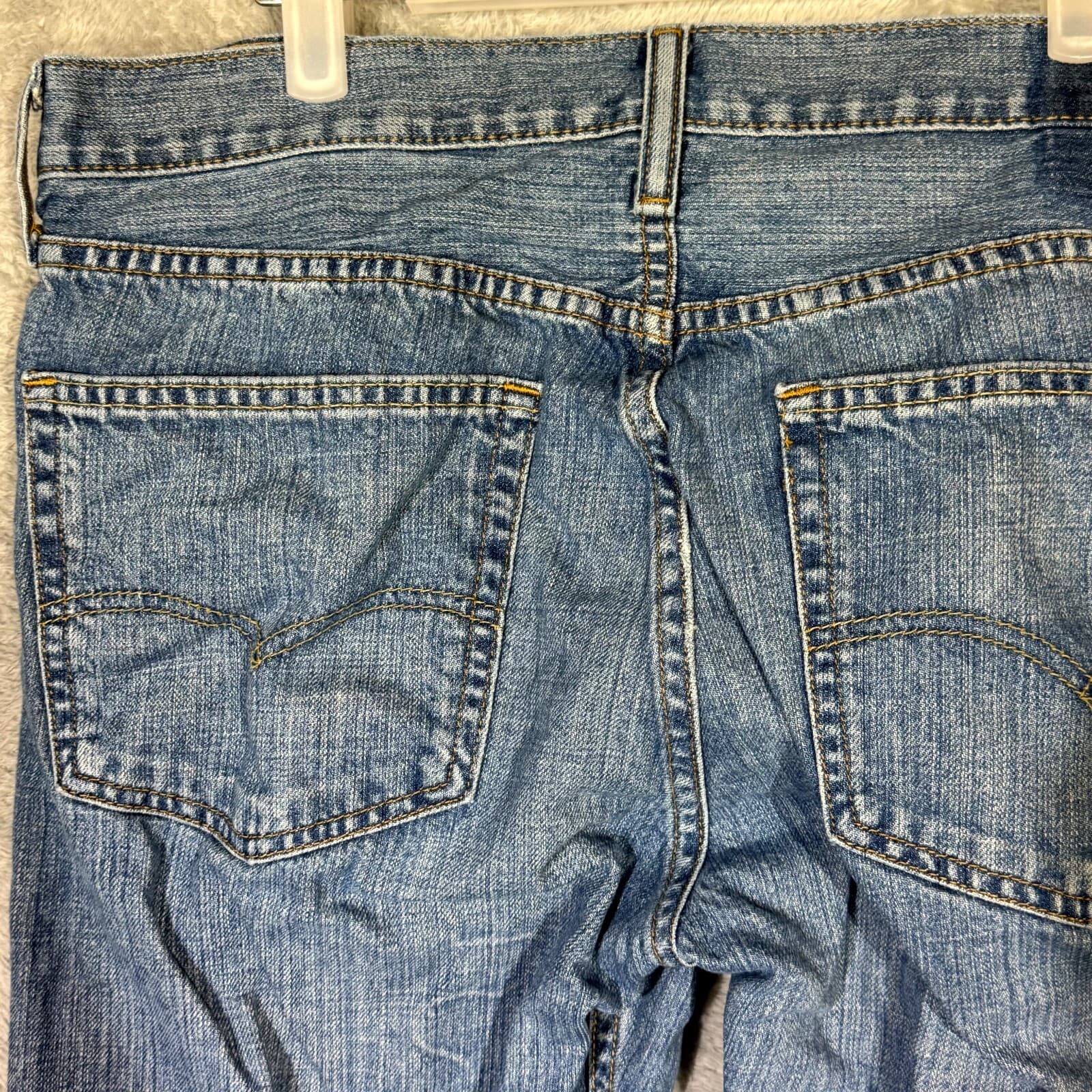 Levi's 527 Men's Jeans 36x30 Blue Denim Bootcut Mid Rise 100% Cotton - Thumbnail 6