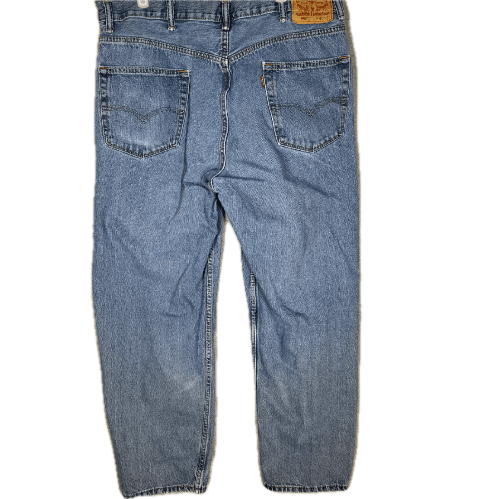 Levi's 550 Men's Jeans 40x32 Blue Denim Relaxed Fit Mid-Rise Straight Leg - Thumbnail 2