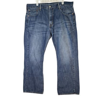 Levis 527 Jeans Mens 38x30 Blue Straight Leg Bootcut Denim Classic 100% Cotton - Image 1