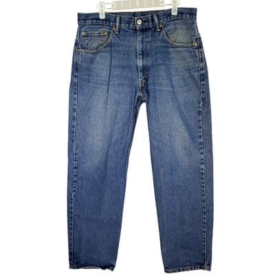 Levis 550 Jeans Mens 38x30 Blue Relaxed Fit Tapered Leg Denim Made Nicaragua - Image 1