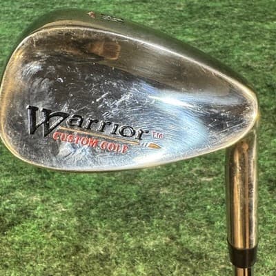 Warrior MS 56° Sand Wedge Mens RH Steel Shaft Stainless Silver Golf Club - Image 1