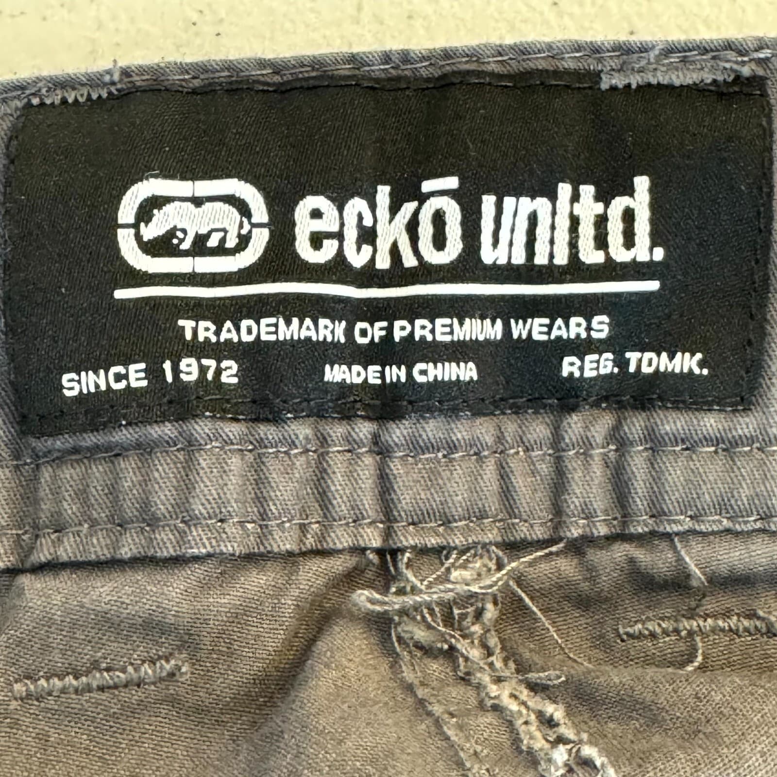 Ecko Unltd Cargo Shorts Men 42 Gray Cotton Utility Outdoor Workwear Classic - Thumbnail 5