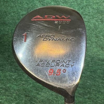 Vintage ADW 2000 Aero Dynamic Black Driver 9.5° RH Sterling Graphite Golf Club - Image 1