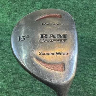 Vintage RAM Concept Scoring Wood 3 Wood 15° Mens RH Graphite Silver Golf Club - Image 1