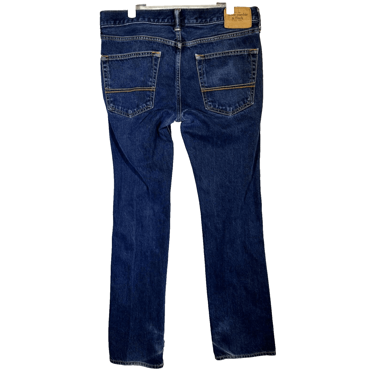 Abercrombie & Fitch Men’s Jeans 33x32 Blue Denim Mid-Rise Straight Leg - Thumbnail 2