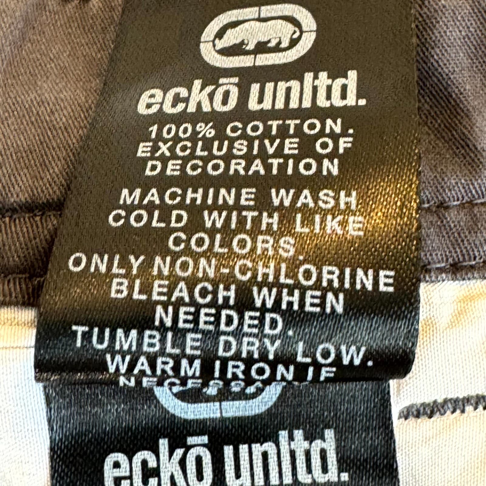 Ecko Unltd Cargo Shorts Men 42 Gray Cotton Utility Outdoor Workwear Classic - Thumbnail 8