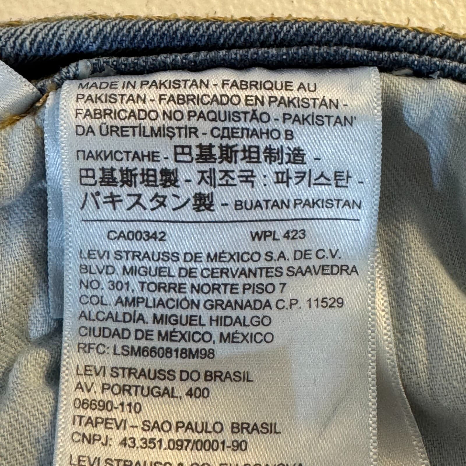 Levi's 559 Men's Jeans 42x29 Blue Denim Relaxed Fit High-Rise Straight Leg - Thumbnail 12