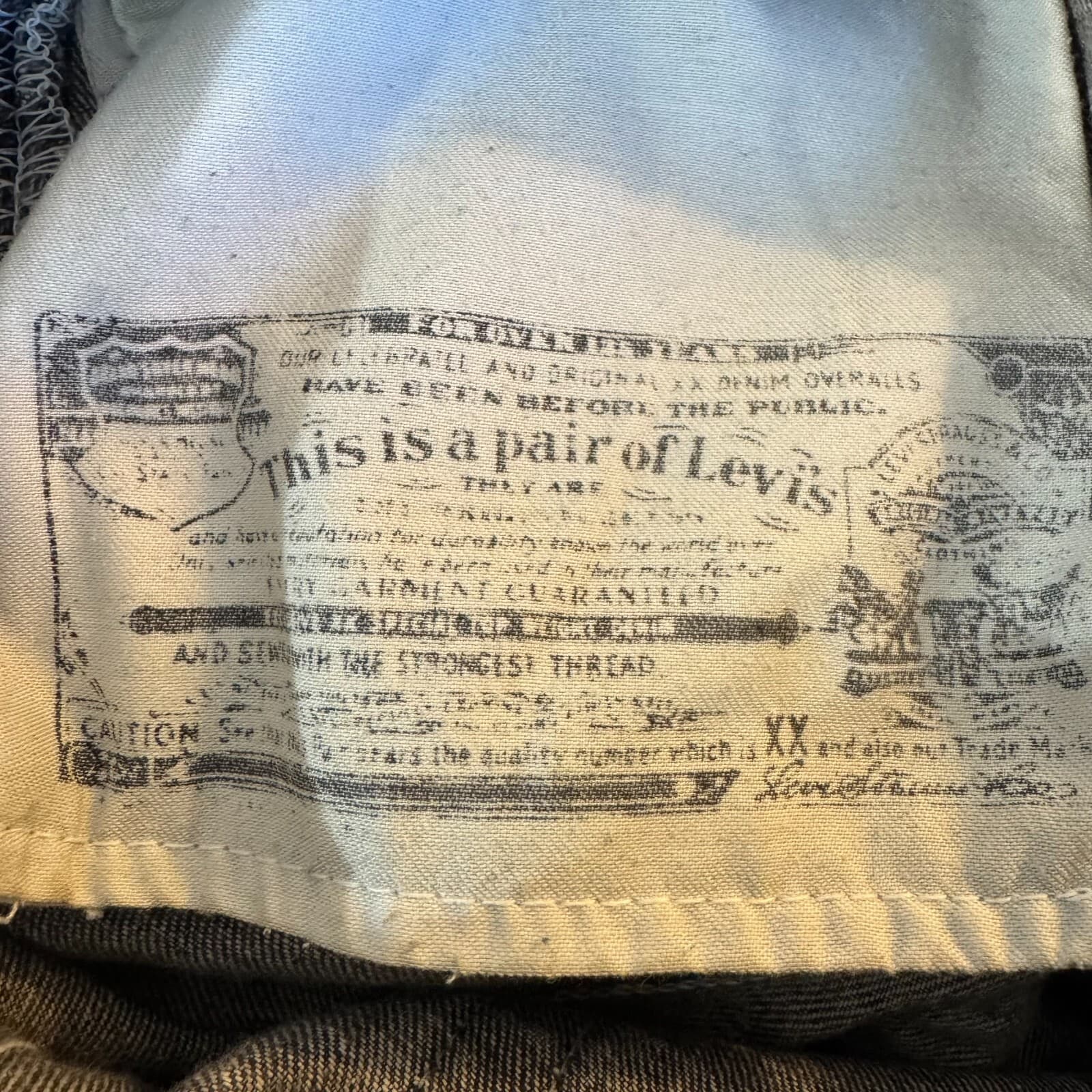 Levi’s 501 Men’s Jeans 29x32 Black Denim Button Fly Straight Leg - Thumbnail 12