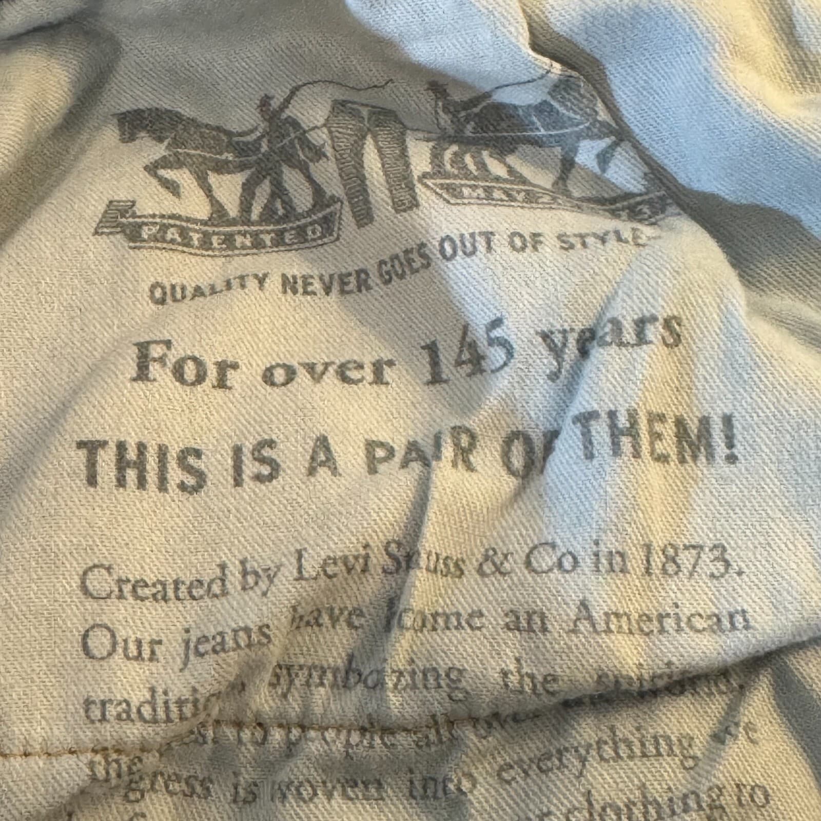 Levi's 559 Men's Jeans 42x29 Blue Denim Relaxed Fit High-Rise Straight Leg - Thumbnail 11