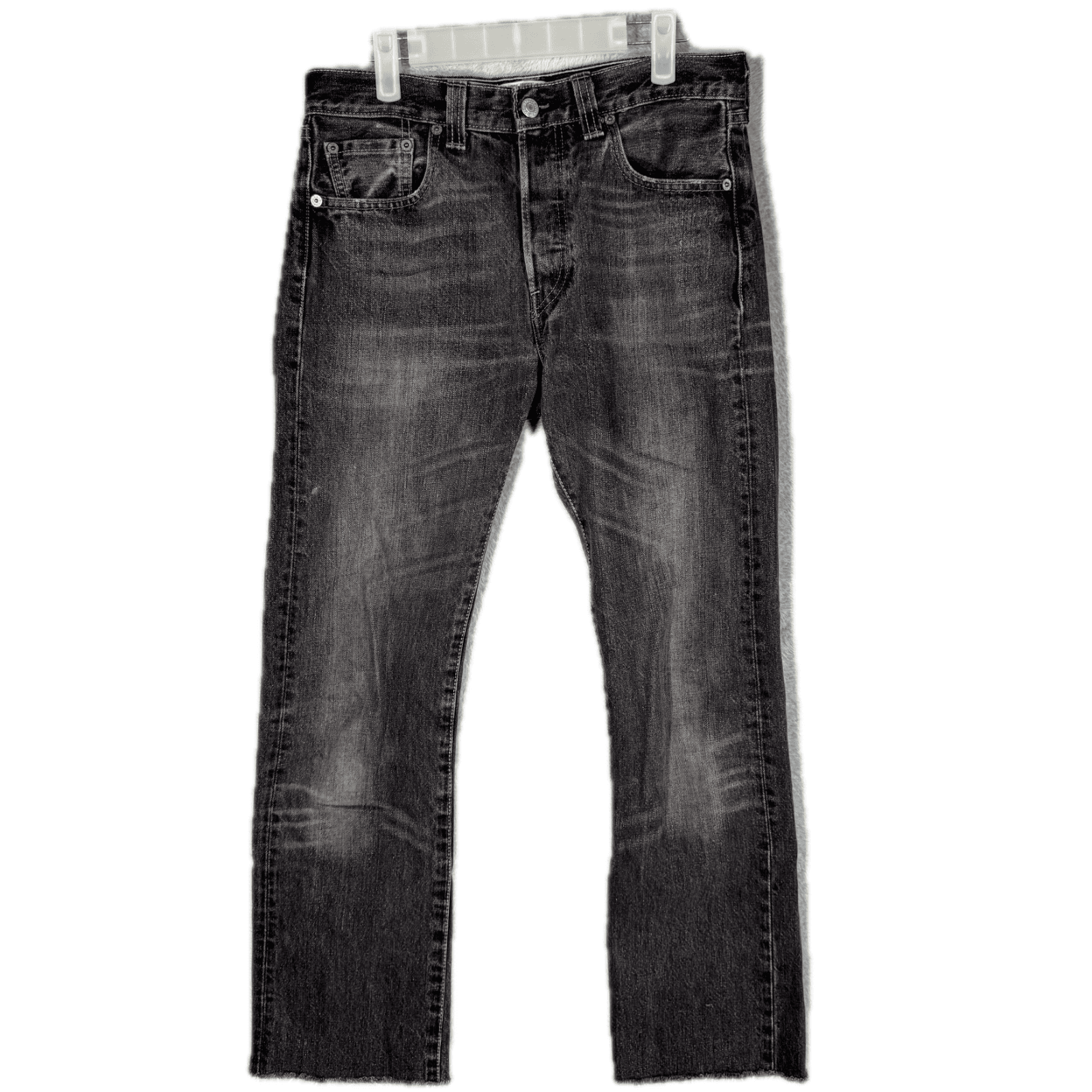 Levi’s 501 Men’s Jeans 29x32 Black Denim Button Fly Straight Leg - Image 1