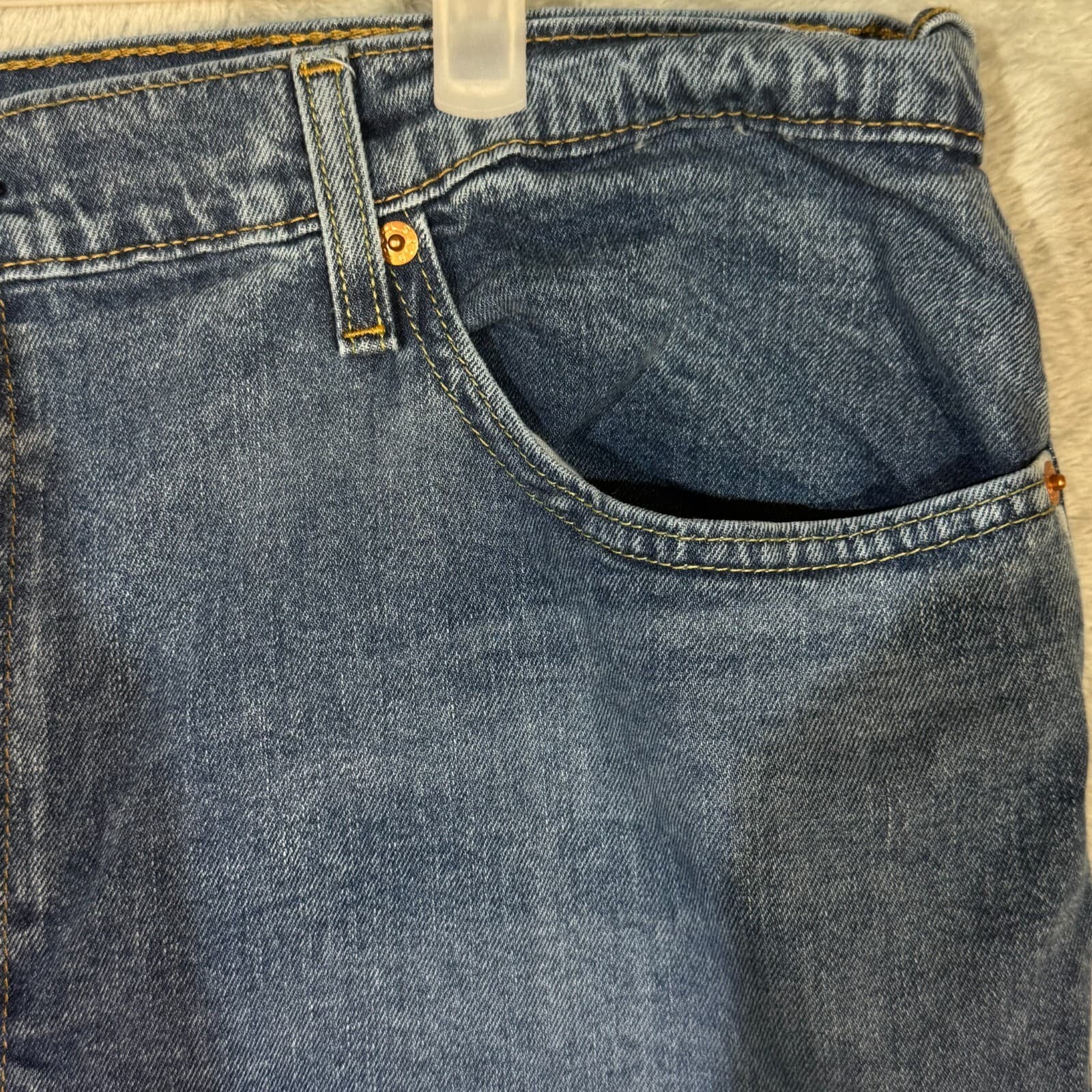 Levi's 559 Men's Jeans 42x29 Blue Denim Relaxed Fit High-Rise Straight Leg - Thumbnail 4