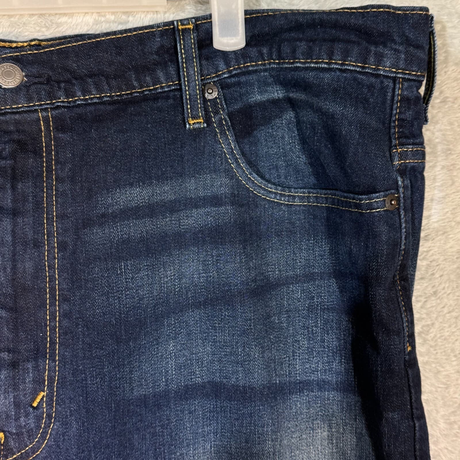 Levi's 569 Men's Jeans 42x30 Blue Denim Loose Fit Mid-Rise Straight Leg - Thumbnail 4