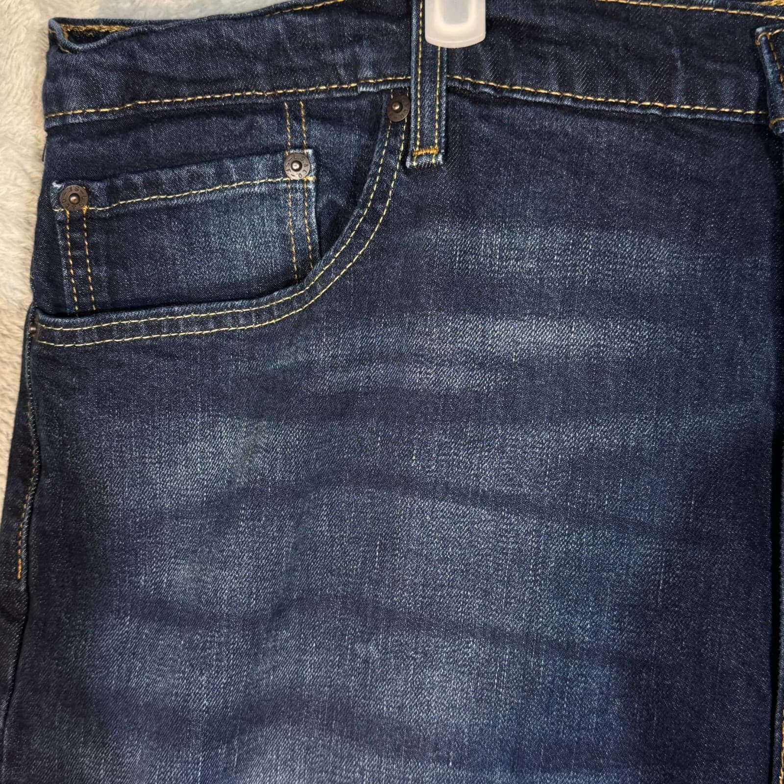 Levi's 569 Men's Jeans 42x30 Blue Denim Loose Fit Mid-Rise Straight Leg - Thumbnail 3