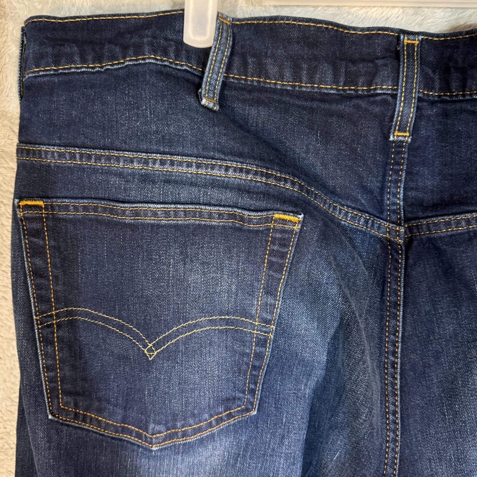 Levi's 569 Men's Jeans 42x30 Blue Denim Loose Fit Mid-Rise Straight Leg - Thumbnail 6