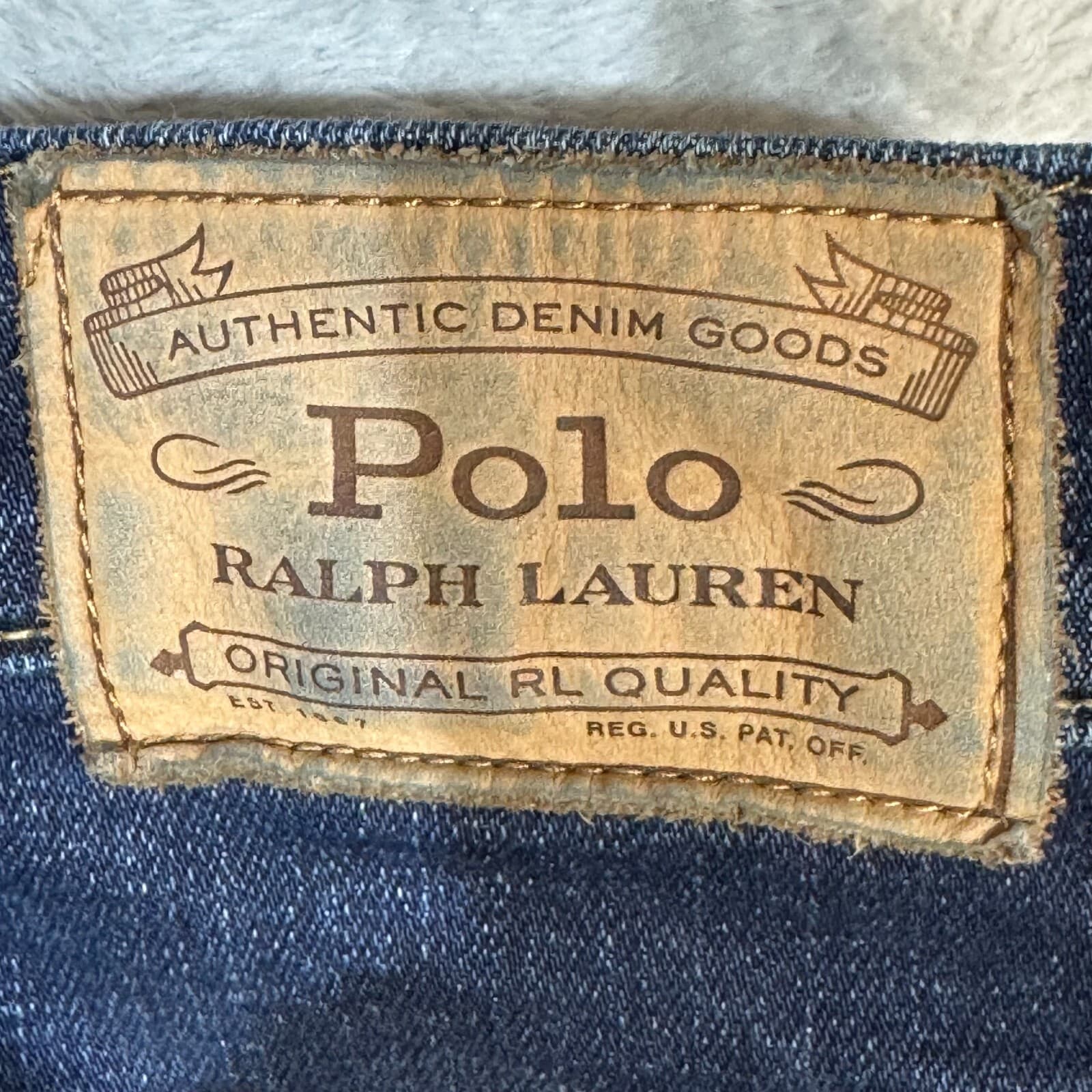 Polo Ralph Lauren Men's Jeans 48x30 Hampton Straight Blue Denim Mid Rise - Thumbnail 10