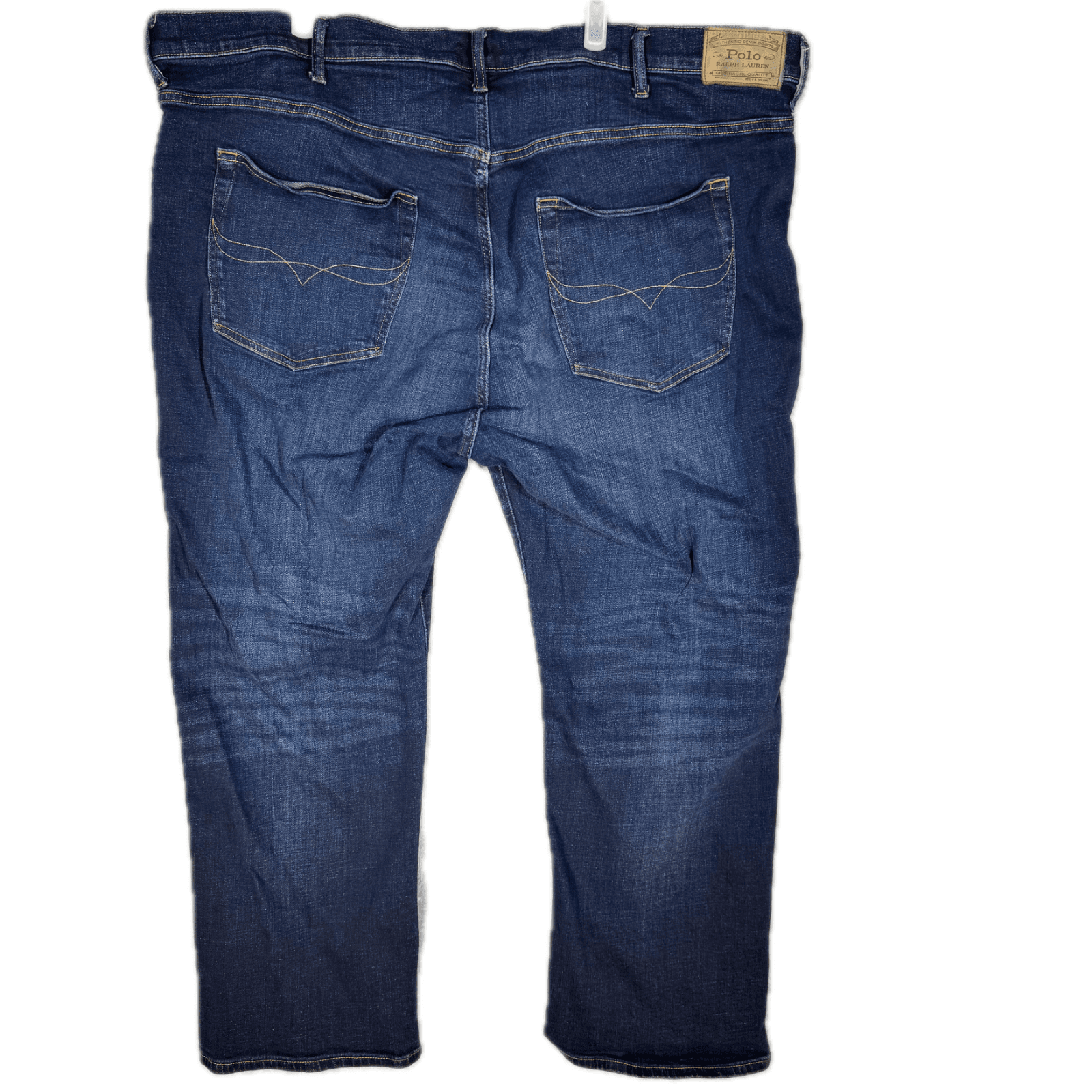 Polo Ralph Lauren Men's Jeans 48x30 Hampton Straight Blue Denim Mid Rise - Thumbnail 2