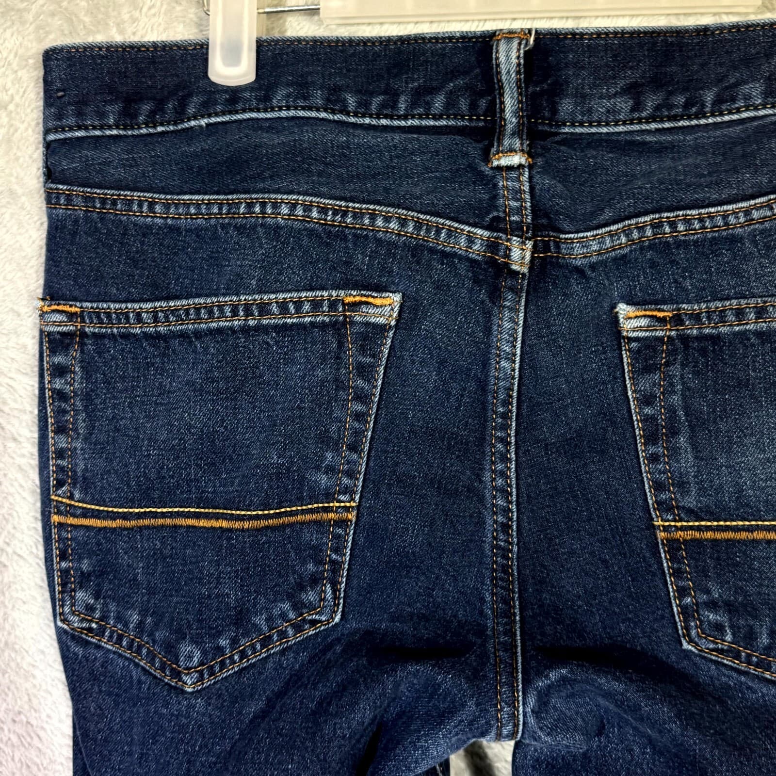 Abercrombie & Fitch Men’s Jeans 33x32 Blue Denim Mid-Rise Straight Leg - Thumbnail 6