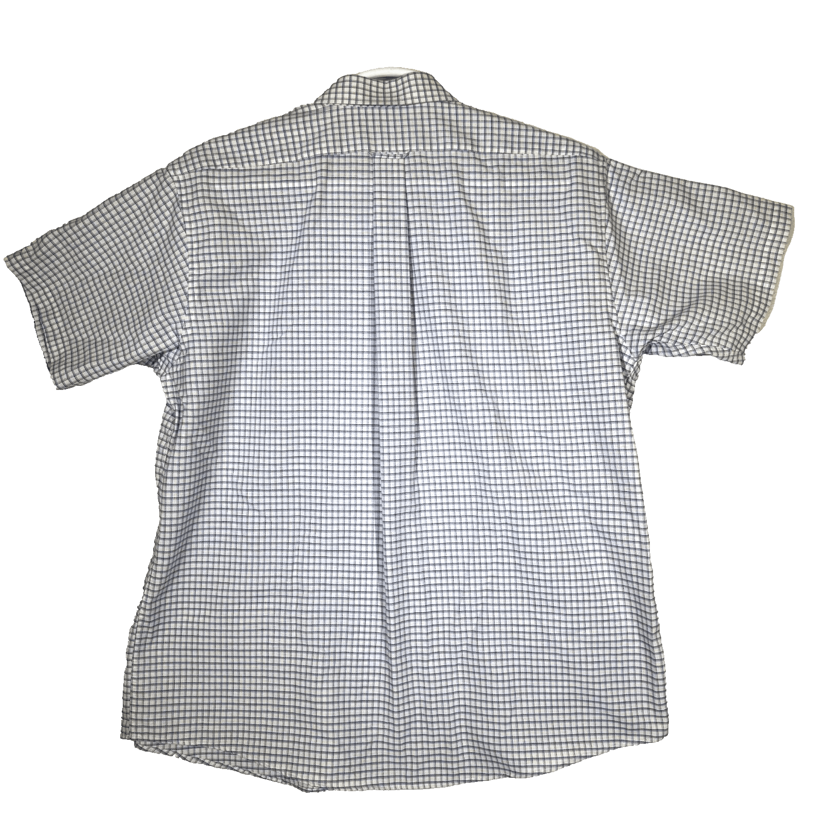 59th Street Brownstone Men's Shirt 18 Blue Check Short Sleeve Button-Down M856 - Thumbnail 9