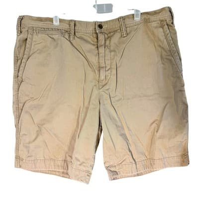 Polo Ralph Lauren Shorts Mens 40 Tan Relaxed Fit Chino Classic Polo Embroidered - Image 1