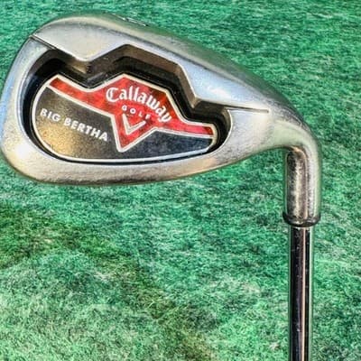 Vintage Callaway Big Bertha 9 Iron Mens RH Steel Shaft Stainless Silver Club - Image 1