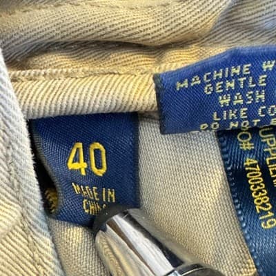 Polo Ralph Lauren Shorts Mens 40 Tan Relaxed Fit Chino Classic Polo Embroidered - Thumbnail 6