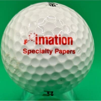 Imation Specialty Papers Logo Golf Ball Used - Image 1