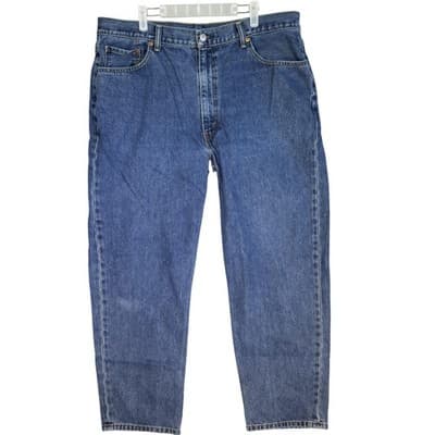 Levis 550 Jeans Mens 42x32 Blue Relaxed Fit Tapered Leg Denim High Rise Classic - Image 1