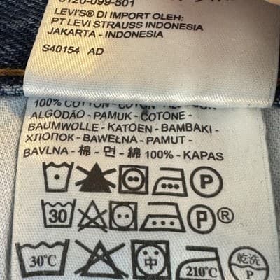 Levis 550 Jeans Mens 42x32 Blue Relaxed Tapered Leg Denim Pants High Rise - Thumbnail 5