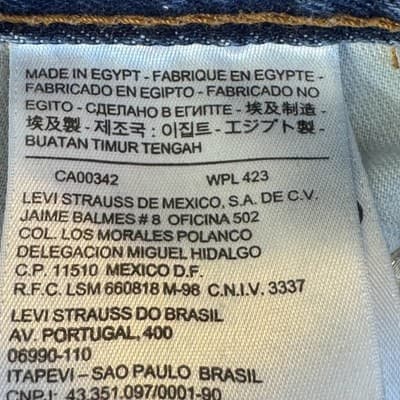 Levis 550 Jeans Mens 42x32 Blue Relaxed Tapered Leg Denim Pants High Rise - Thumbnail 4