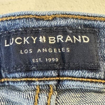 Lucky Brand 363 Jeans Mens 38x30 Blue Vintage Straight Whiskered Denim Pants - Thumbnail 5